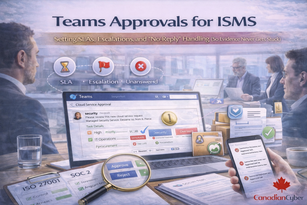 Teams Approvals for ISMS: SLAs, Escalations, No-Reply Rules
