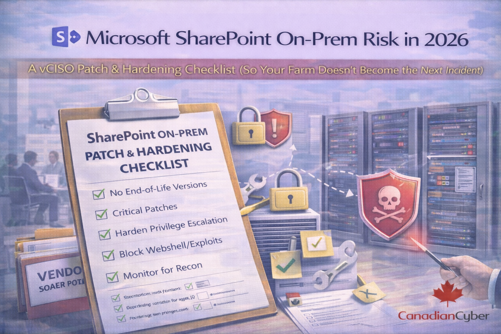 SharePoint On-Prem Security Checklist for 2026 (vCISO Guide)